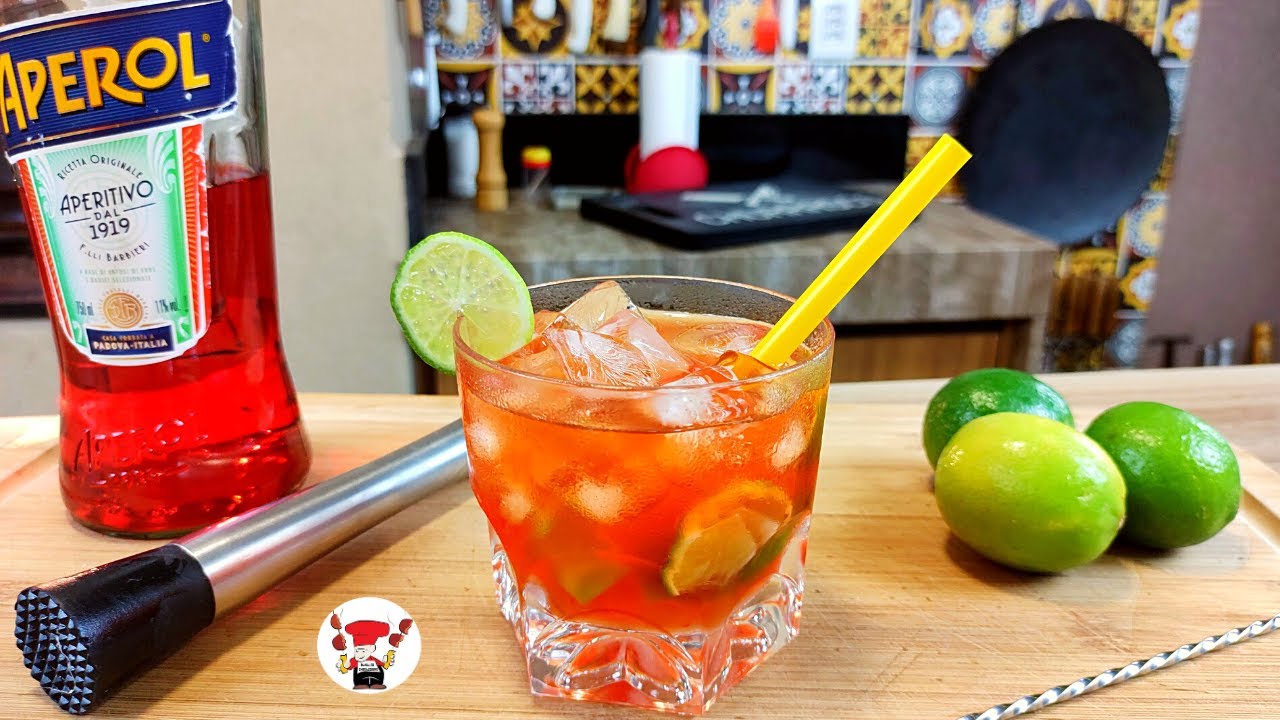 Caipirinha de Limão com Aperol Drink para Churrasco