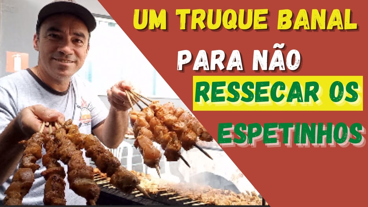 Como conservar o espetinho depois de assado
