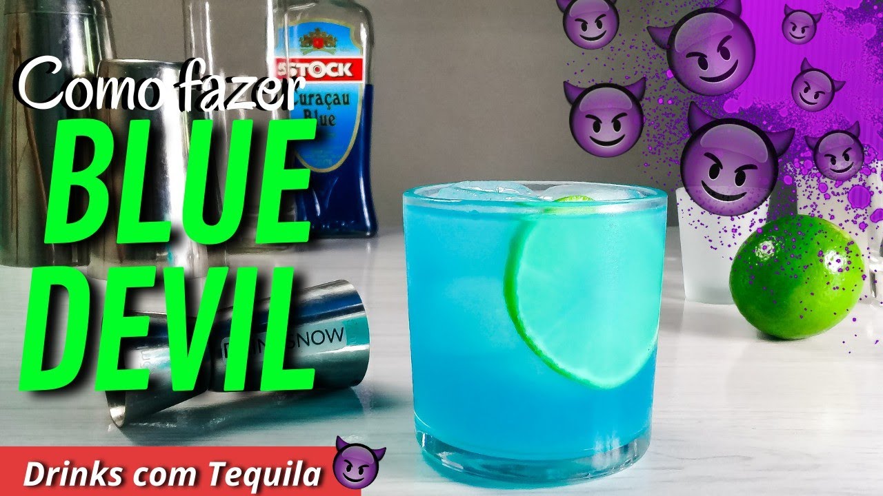 Como fazer BLUE DEVIL - Drinks com Tequila