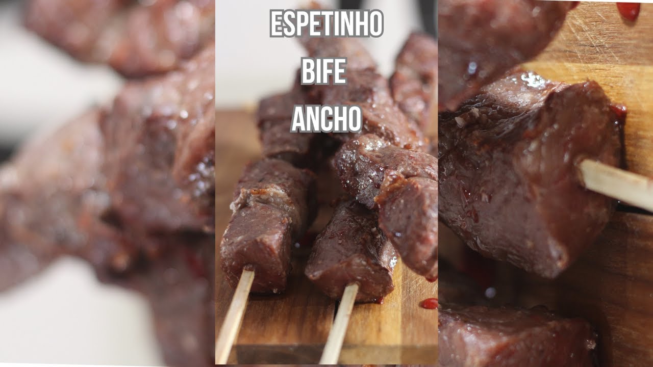 Como preparar espetinho com Bife de ancho
