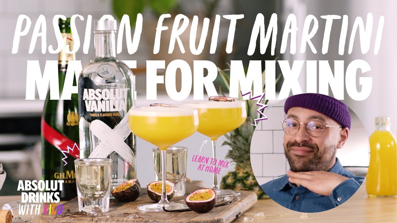 The Passionfruit Martini ✨ Champagne Cocktails 🥂 Absolut Drinks With Rico
