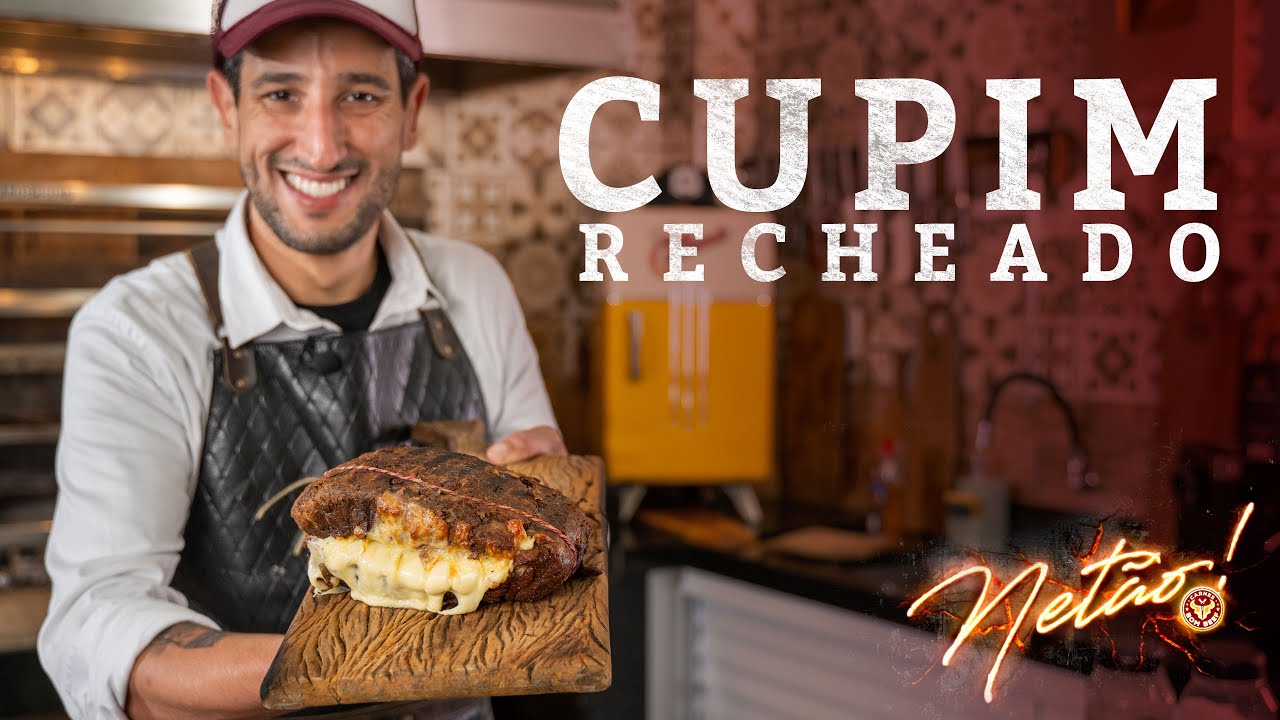 Cupim Recheado com Queijo na Churrasqueira / Especial de FINAL de ANO | Netão! Bom Beef #177