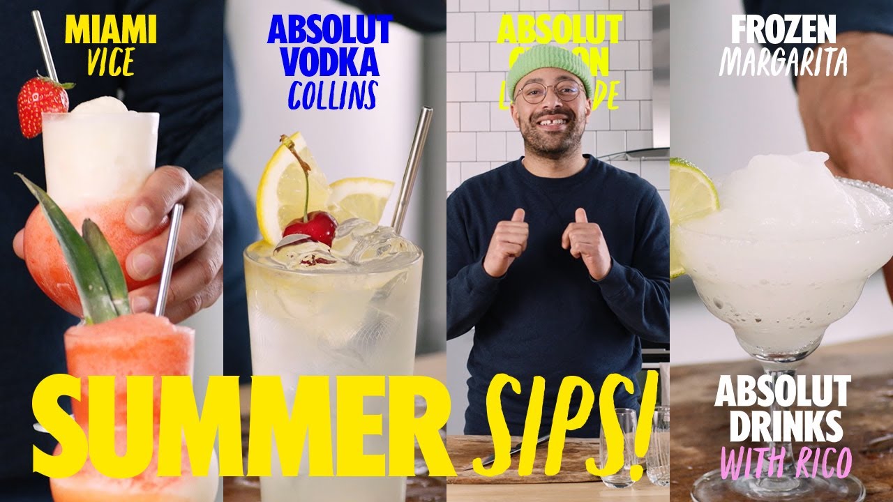 Super Simple Summer Cocktails | Absolut Drinks With Rico