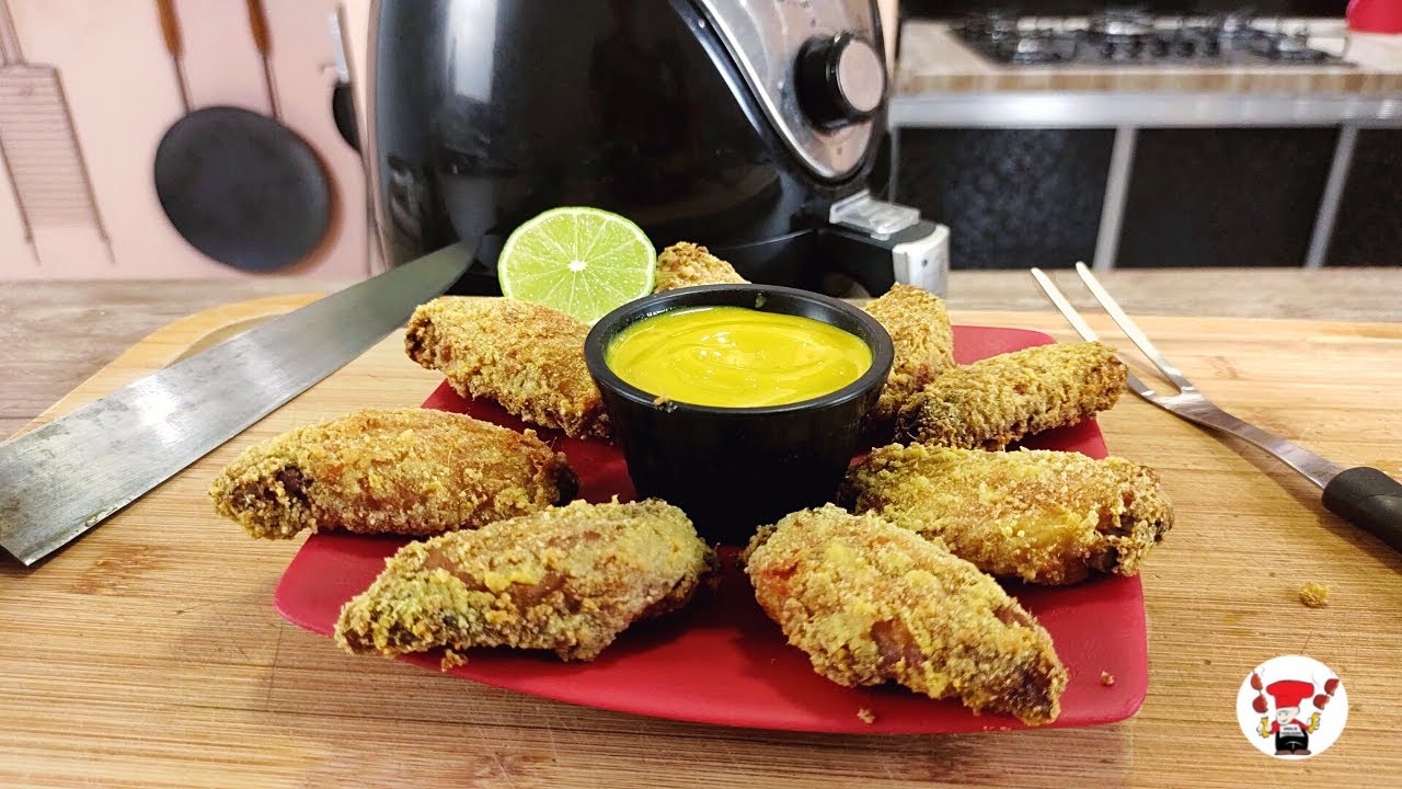 Tulipa de Frango Crocante na Airfryer Churrasco de Apartamento